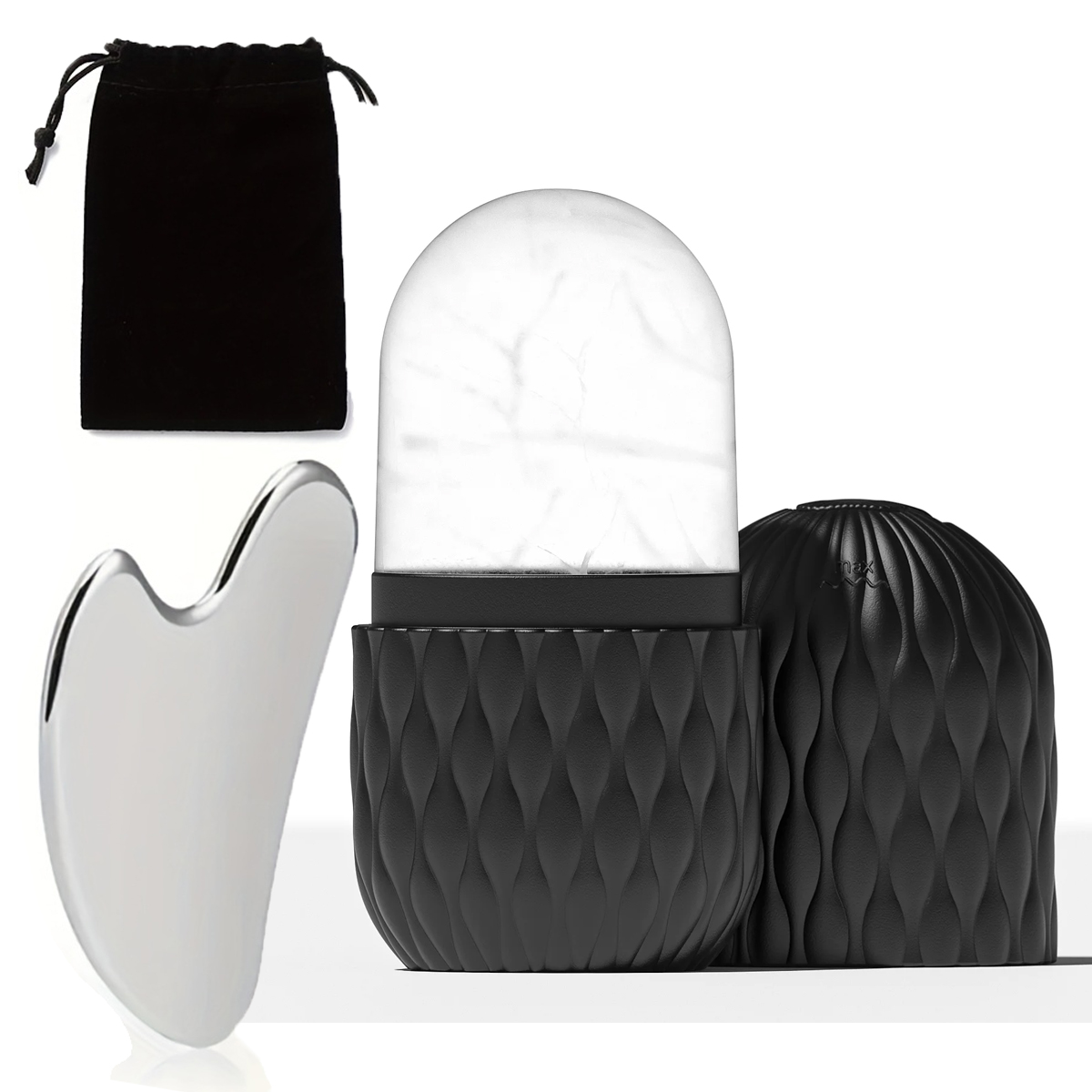 Skincare Glow Glowing - Set Rol Es & Gua Sha