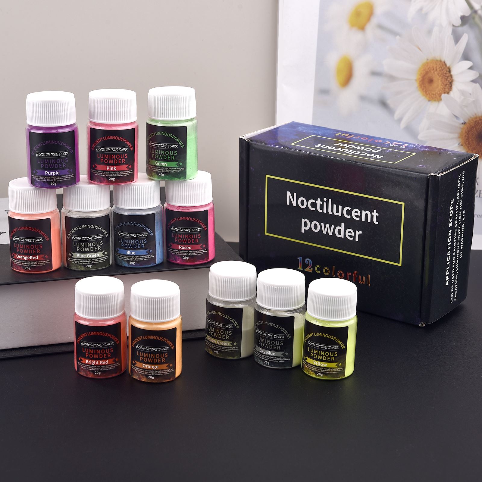 20g bubuk bercahaya terang tah - Skincare Glow Glowing ulasan dan harga
