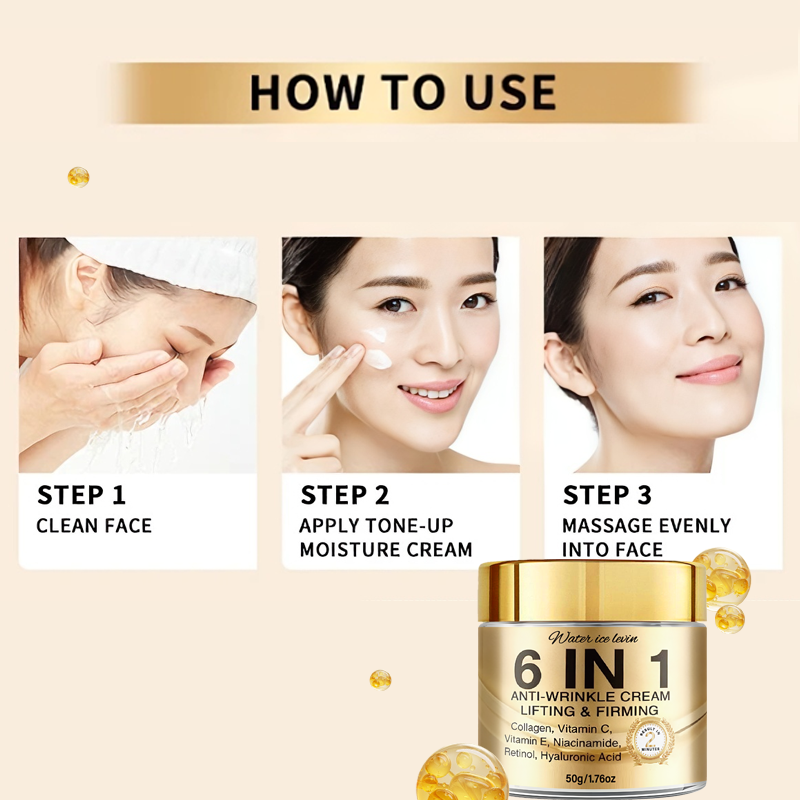 Krim Anti-Kerut 6-In-1. Mengan - Retinol Vitamin A Cream ulasan dan harga