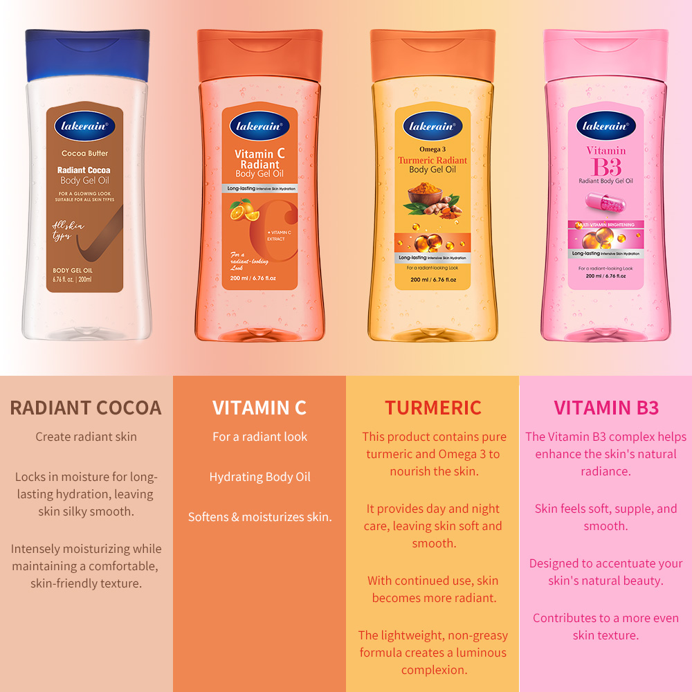 Minyak Gel Tubuh Vitamin C Kun - Skincare Glow Glowing ulasan dan harga