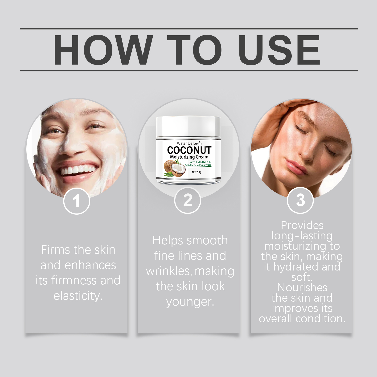 Krim Pelembap Minyak Kelapa 50 - Retinol Vitamin A Cream ulasan dan harga