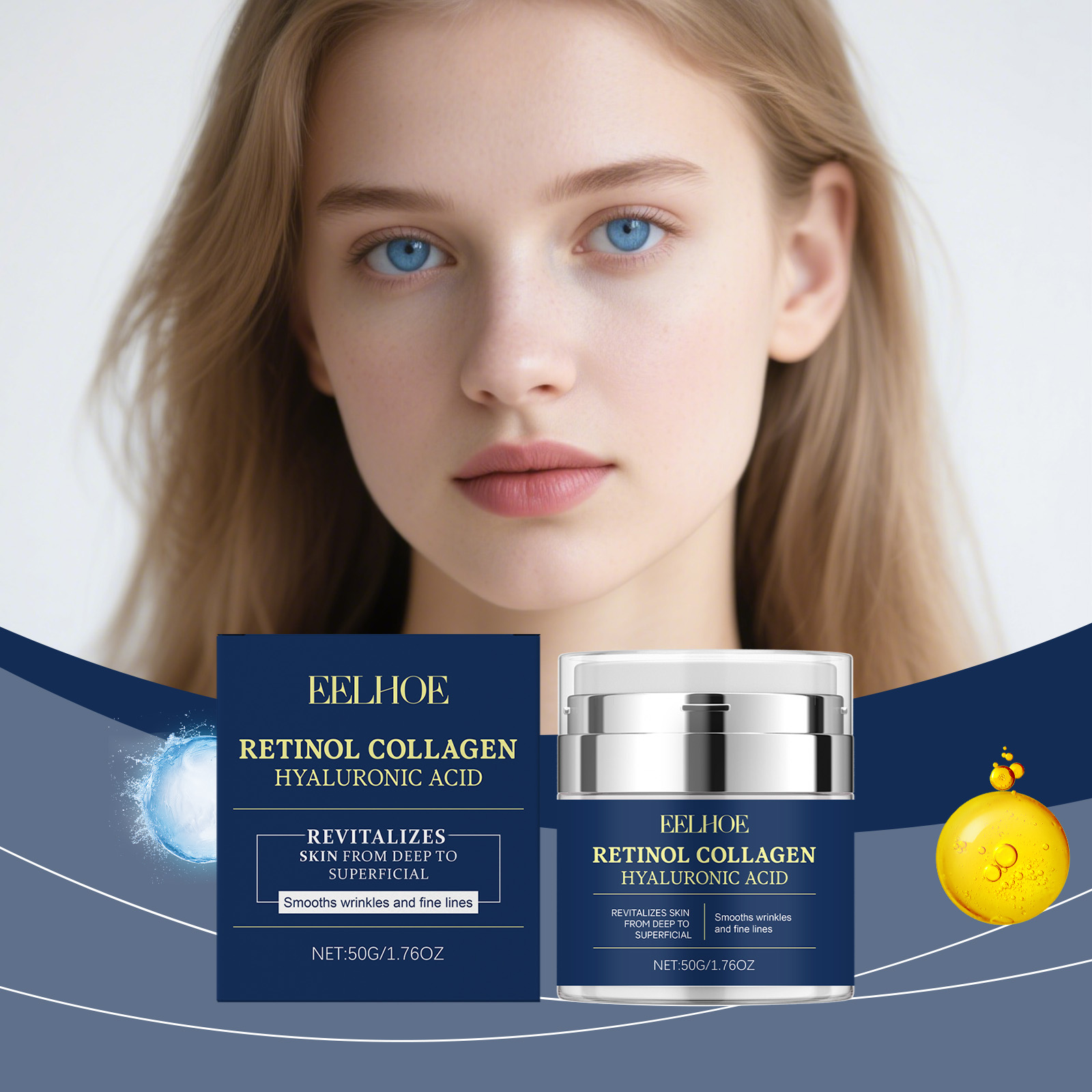EELHOE Krim Retinol Kolagen Pe - Retinol Vitamin A Cream ulasan dan harga